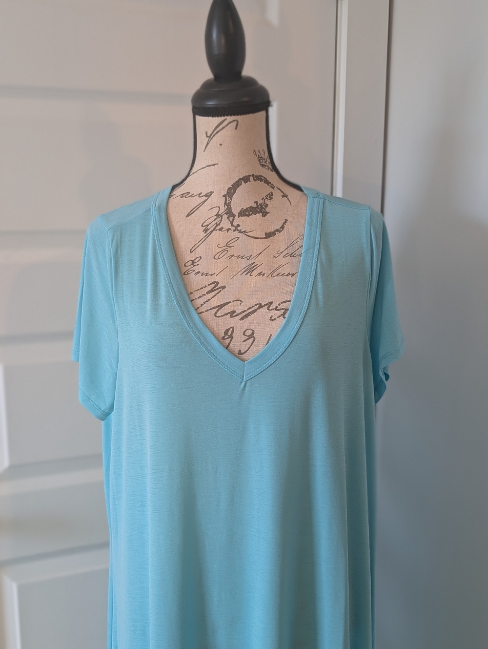 Dear Scarlett Light Blue V-Neck Maxi Dress - Women Size XL - Picture 3 of 8